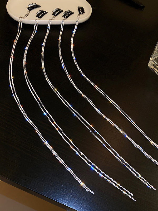 Original Stylish Rhinestone Tassels Hair Clip