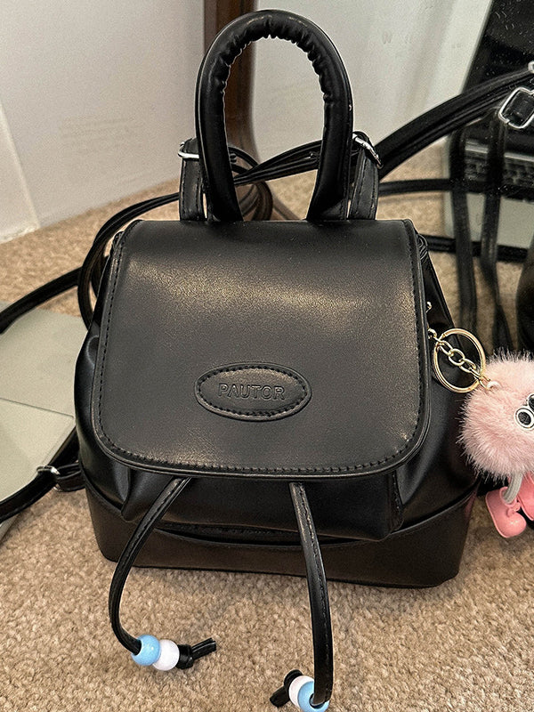 Contrast Color Geometric Handbags Backpack