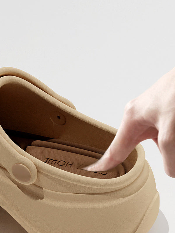 Hollow Round Cut Sandals Platform Shoes Crocs