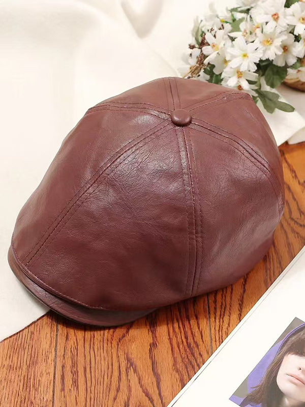 Buckle Hollow Split-Joint Hats Beret