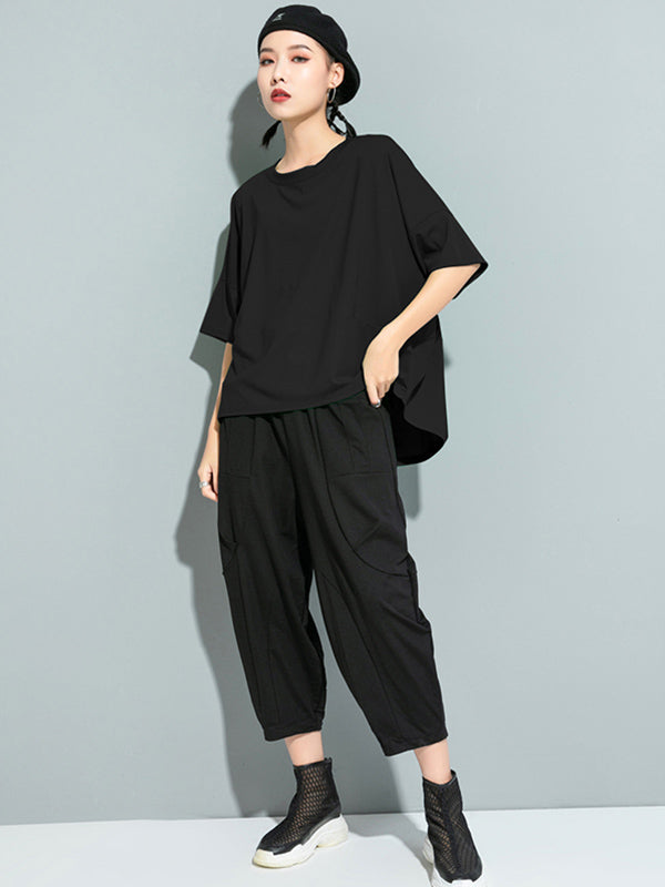 Solid Round-Neck T-Shirts