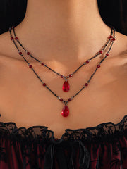 Double Layered Geometric Necklaces Accessories