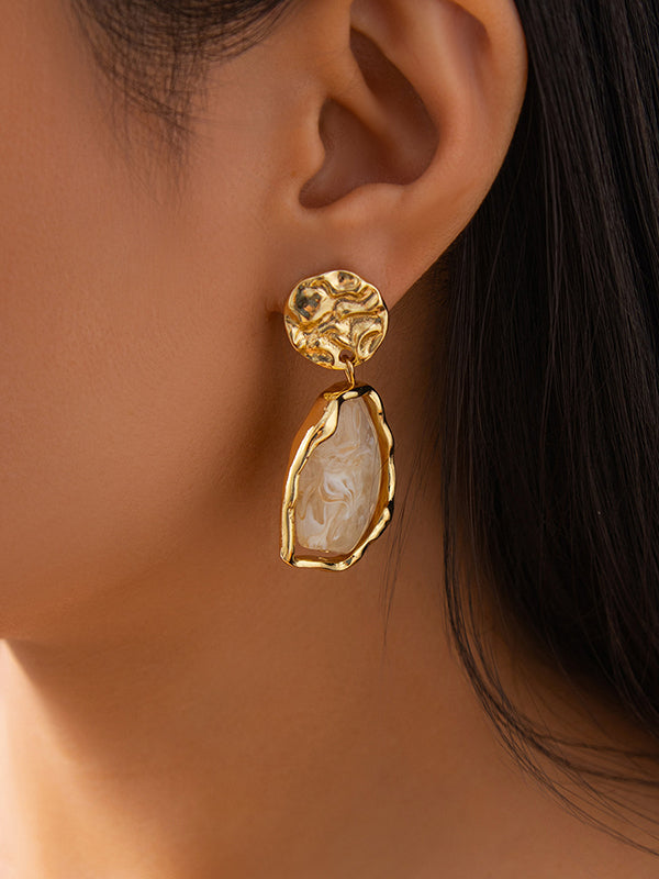 Geometric Shiny Irregularity Earrings Accessories