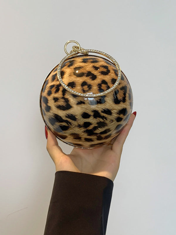 Chains Geometric Leopard Shiny Handbags Crossbody Bags Bags Accessories Bags