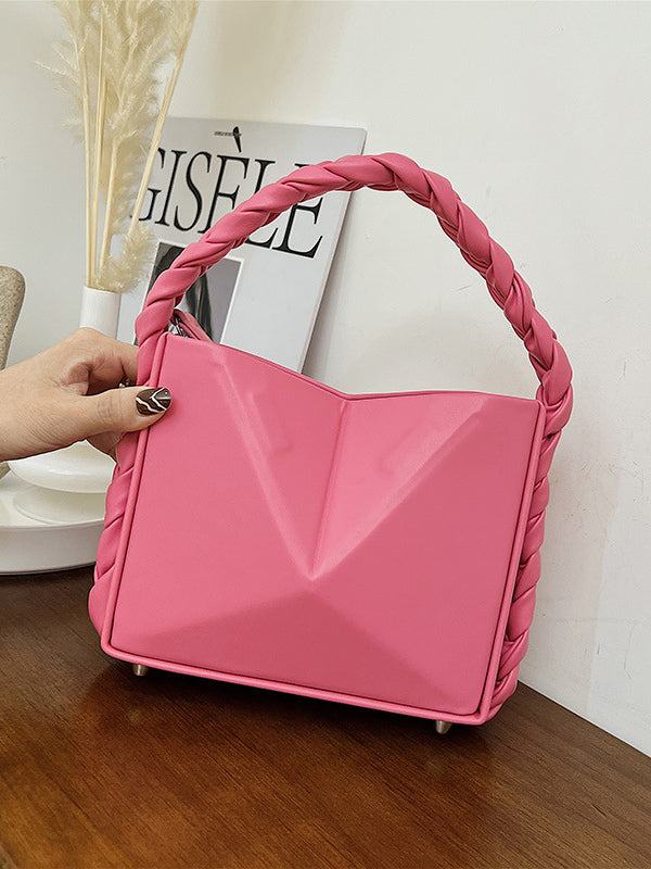 Adjustable Foldable Solid Color Woven Bags Accessories