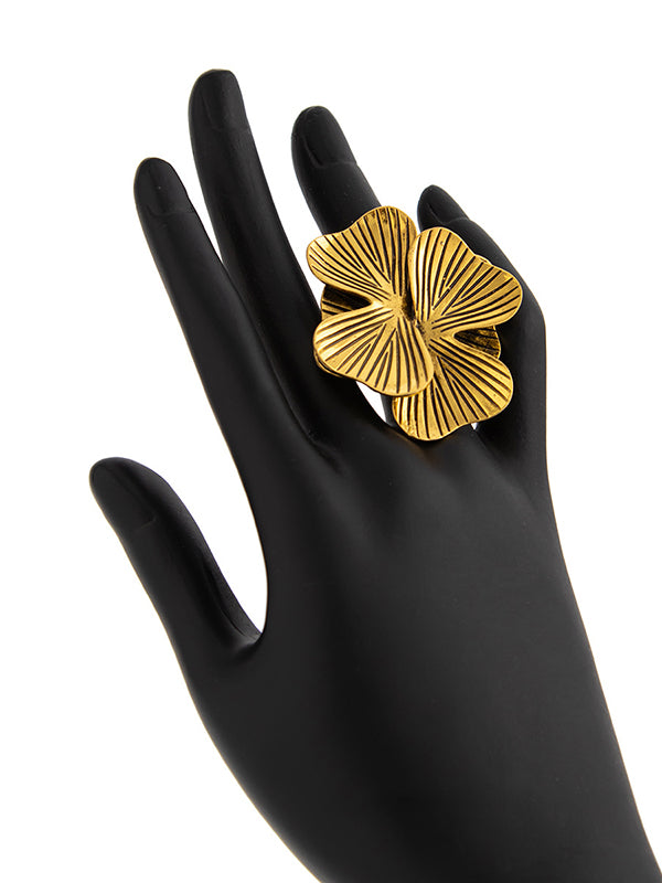 Flower Shape Geometric Irregularity Rings Accessories