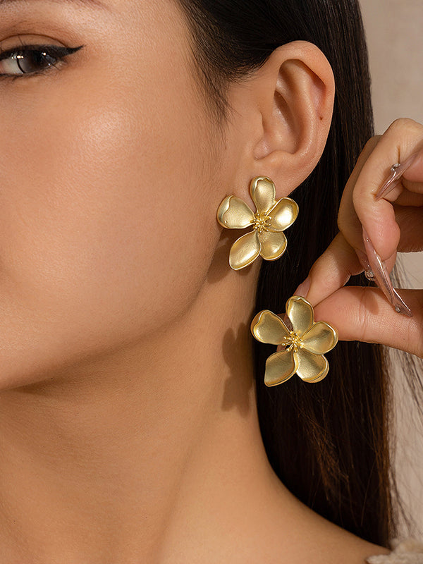 Flower Shape Earrings Accessories