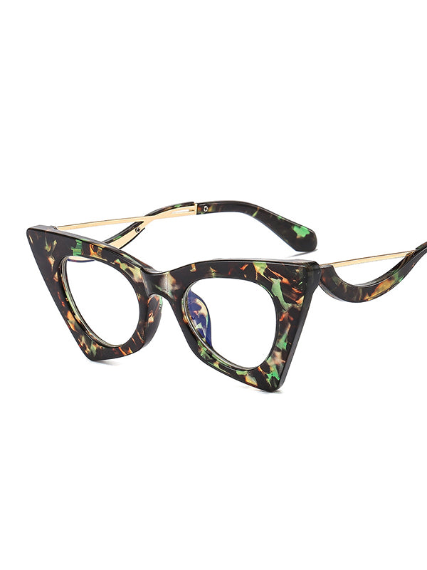 Geometric Hollow Sun-Protection Sunglasses Accessories