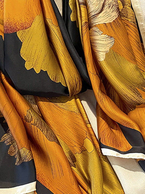 Flower Print Sun protection Shawl&Scarf