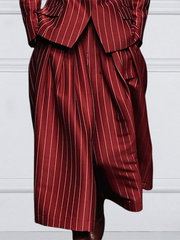 Striped Loose Wide Leg Trousers Casual Pants Bottoms