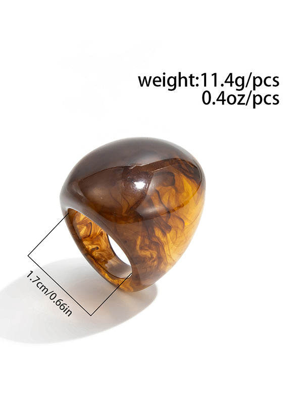 Geometric Shiny Irregularity Rings Accessories