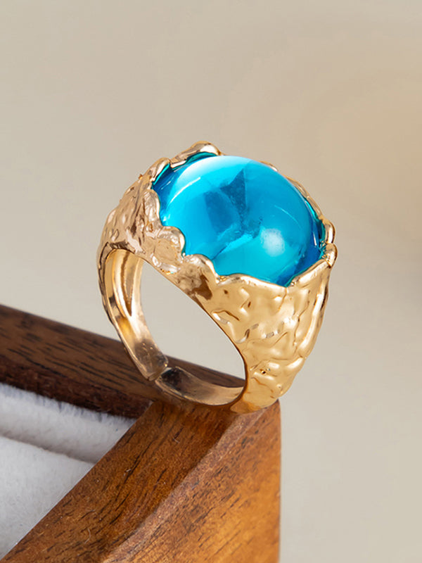 Geometric Rhine Stones Rings Accessories