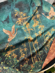 Vintage Floral Printed Shawl&Scarf