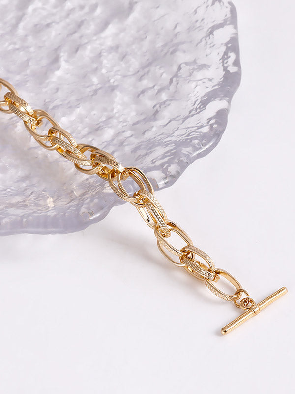 Chains Hollow Solid Color Necklaces Accessories Dainty Necklace