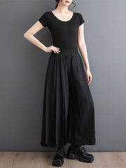 Pleated Loose Ninth Pants Casual Pants Bottoms