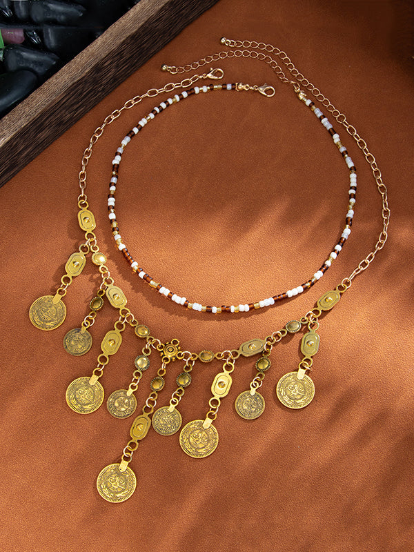 Chains Geometric Shiny Irregularity Necklaces Accessories
