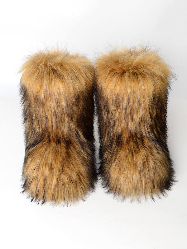 Contrast Color Keep Warm Boots
