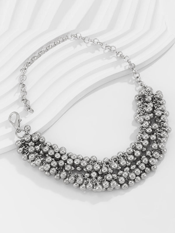 Chains Geometric Solid Color Necklaces Accessories