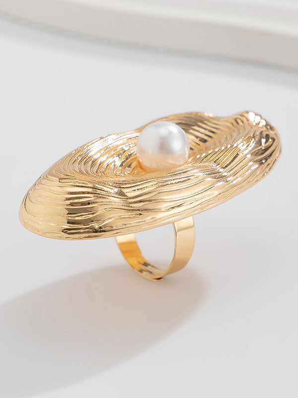 Geometric Solid Color Rings Accessories