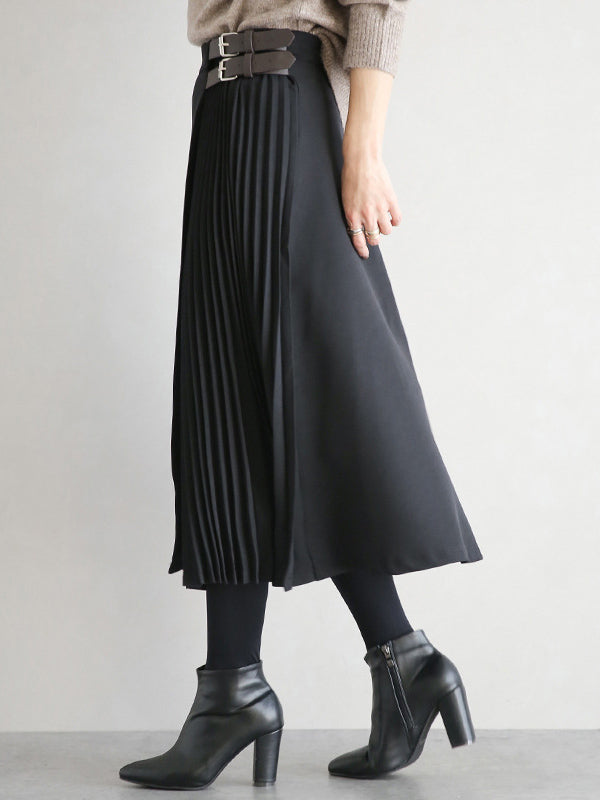 Graceful A-Line Pleated Skirt