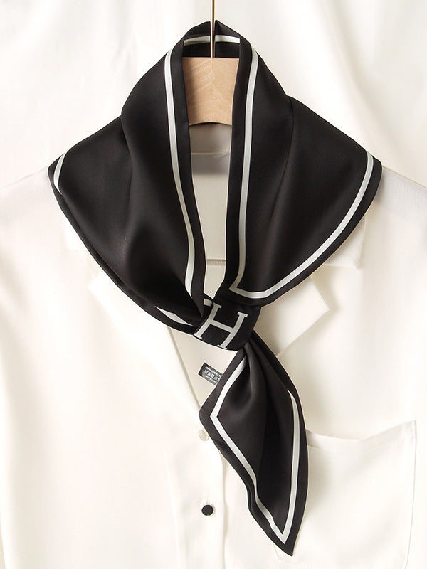 Urban Simple Sun-protection Letter Print Scarf