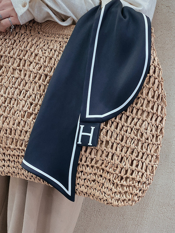 Urban Simple Sun-protection Letter Print Scarf