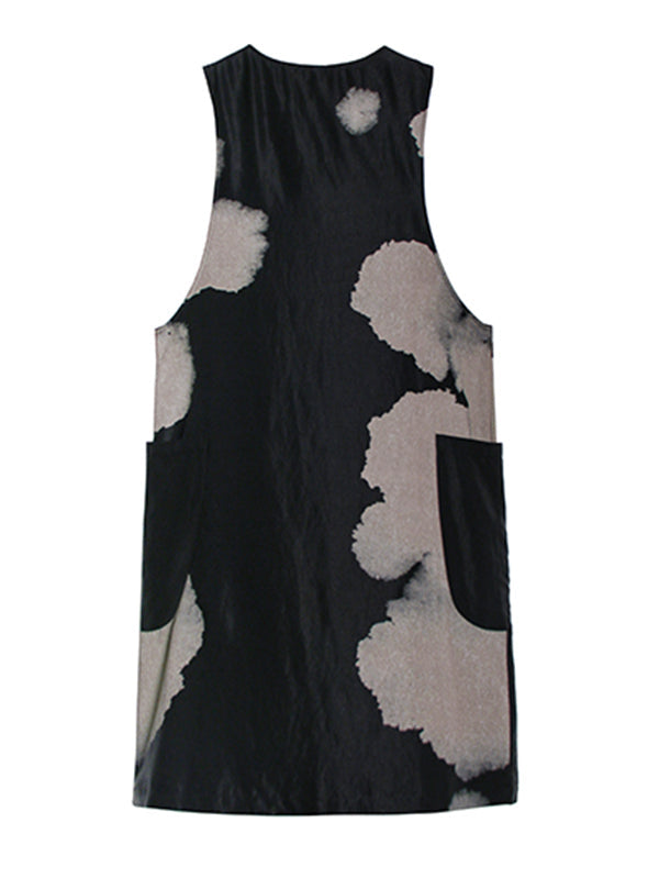 Original Print Round-Neck Jumper Dress