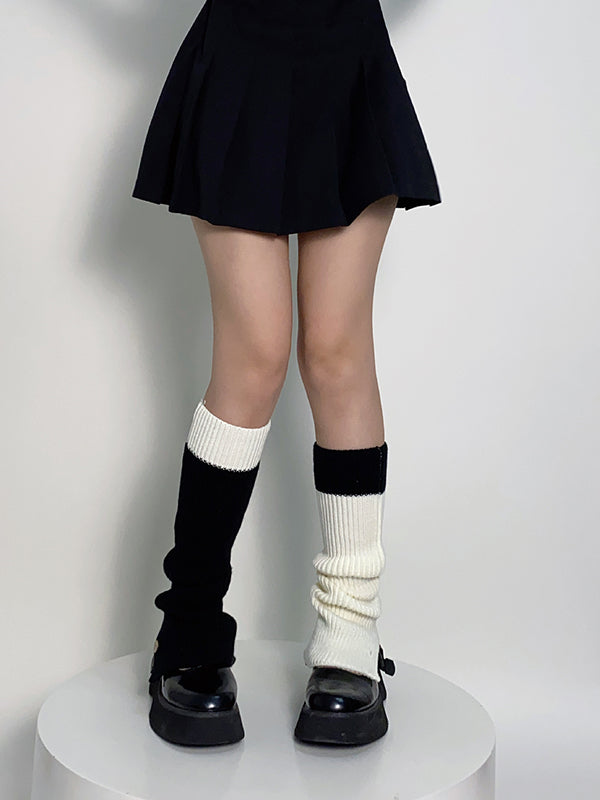Leisure Flared Contrast Color Leg Warmers Accessories