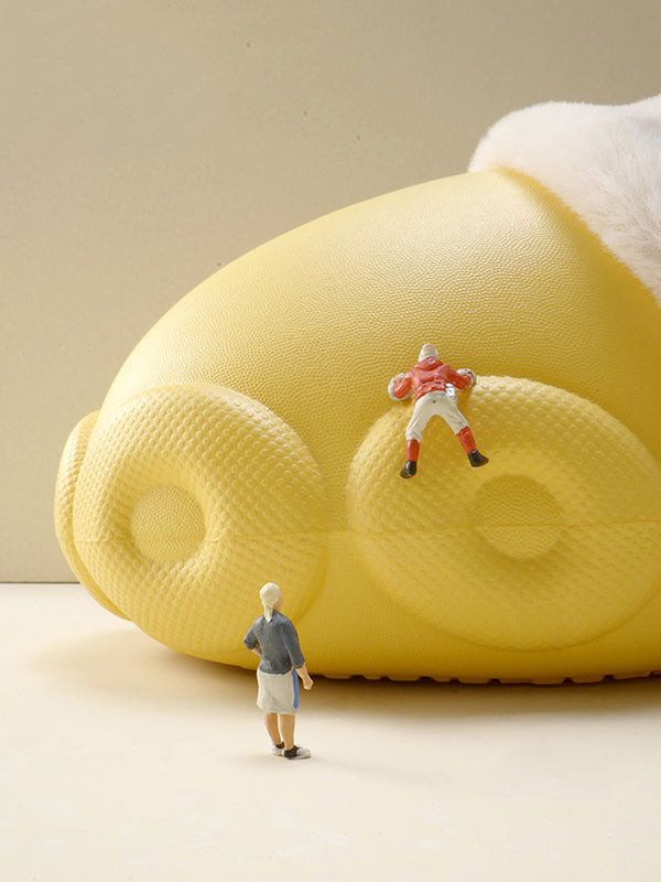Warm Removable Washable Waterproof Thick-Soled Cotton Slippers
