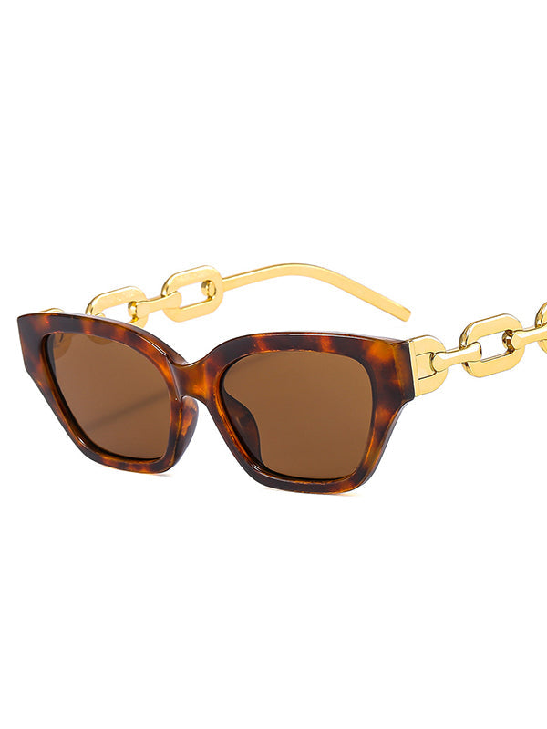 Geometric Hollow Sun-Protection Sunglasses Accessories