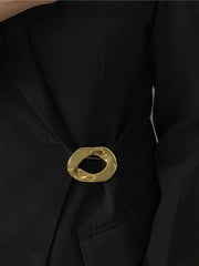 Original Simple Chic Geometric Solid Color Brooch