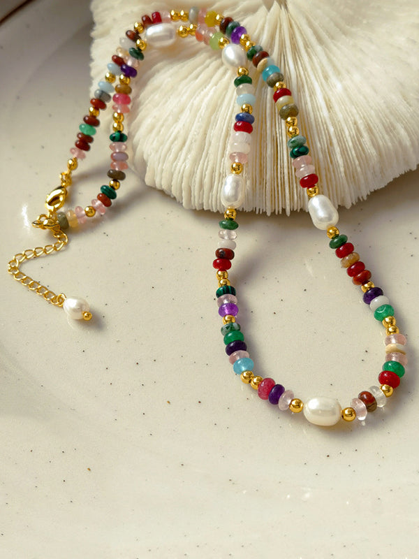 Beaded Contrast Color Necklaces Accessories Dainty Necklace