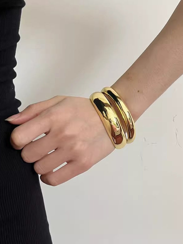 Geometric Shiny Solid Color Bracelet Accessories