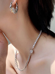 Chains Geometric Rhine Stones Necklaces Accessories