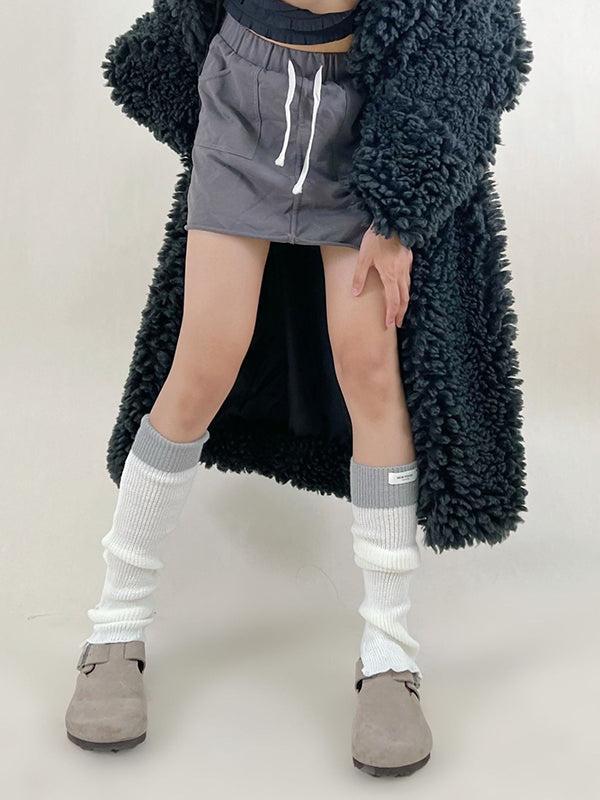 Leisure Flared Contrast Color Leg Warmers Accessories