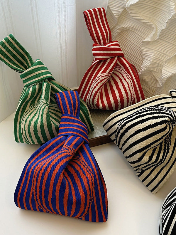 Striped Woven Handbag Bags Accessories
