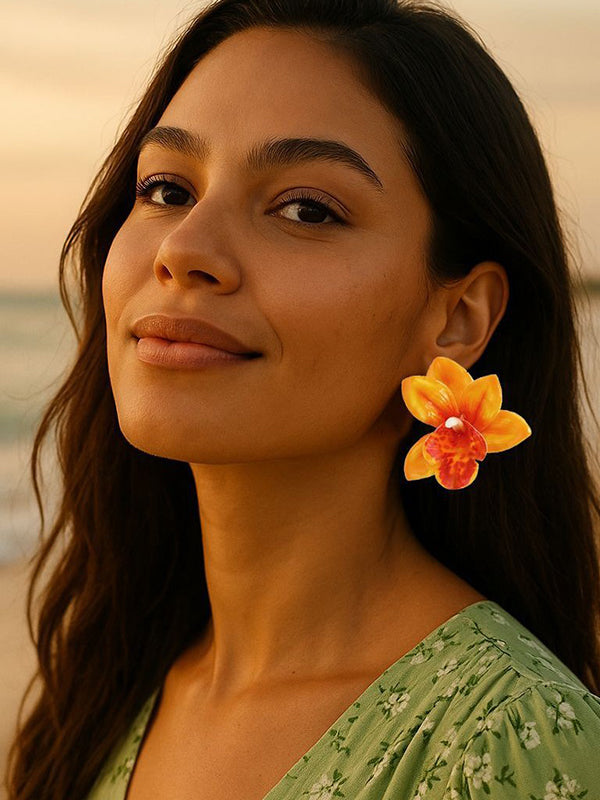 Flower Shape Earrings Accessories