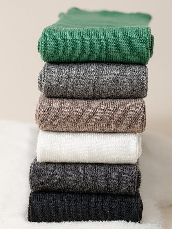Casual Keep Warm Solid Color Leg Warmers Accessories