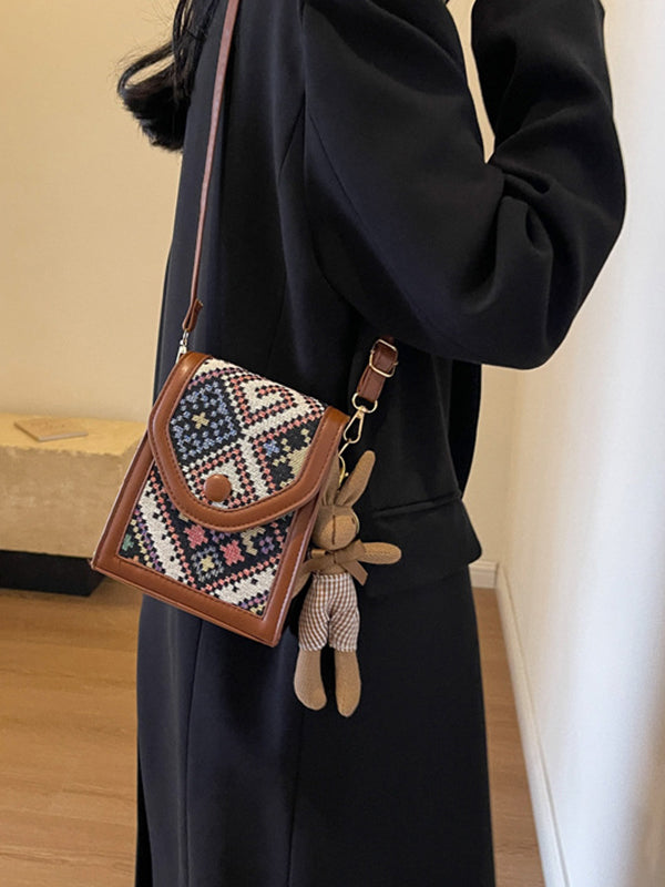Geometric Split-Joint Crossbody Bags