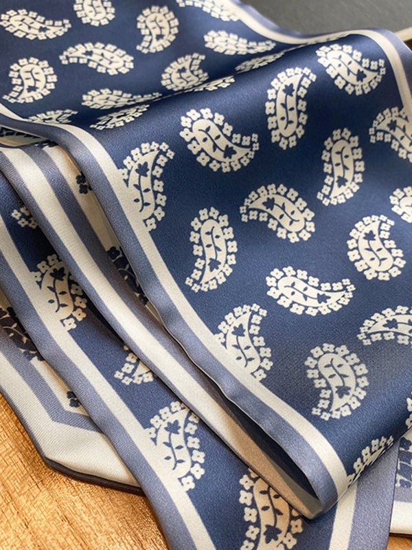 Silk Imitation Vintage Printed Scarf