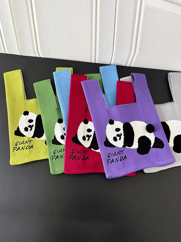 Animal Printed Woven Handbag Bags Accessories