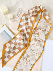 Plaid Printed Scarf Hair Band