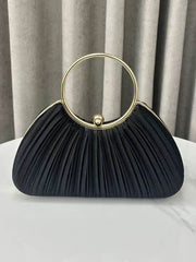Chains Lock Pleated Evening Bags & Clutches Crossbody Bags