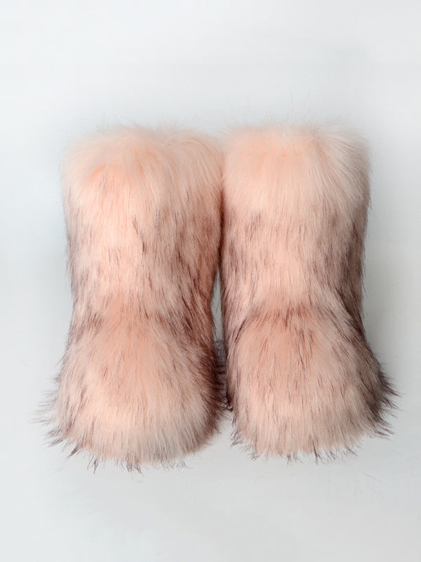 Contrast Color Keep Warm Boots