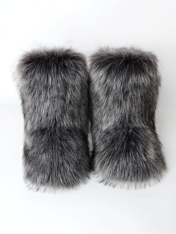 Contrast Color Keep Warm Boots