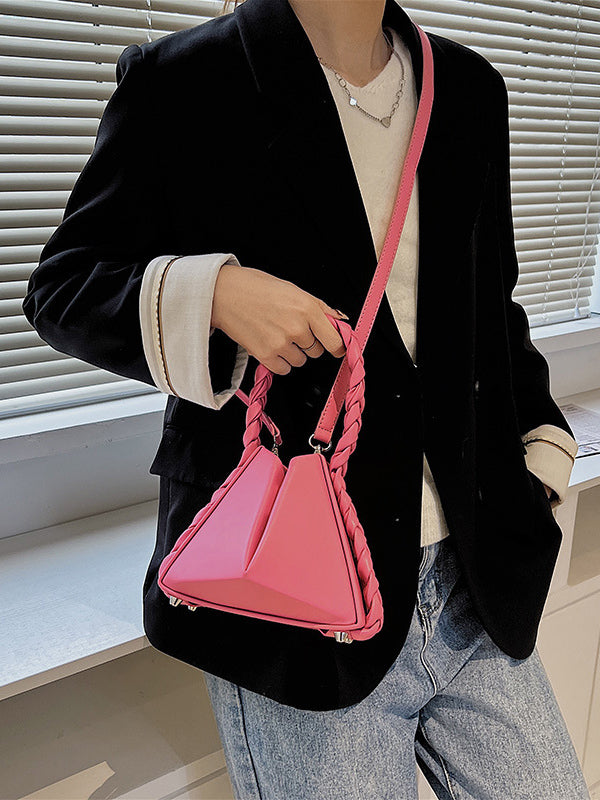Adjustable Foldable Solid Color Woven Bags Accessories