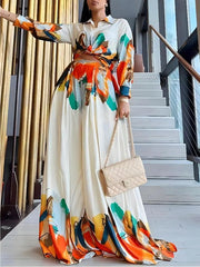 High Waisted Loose Printed Casual Pants Bottoms Trousers
