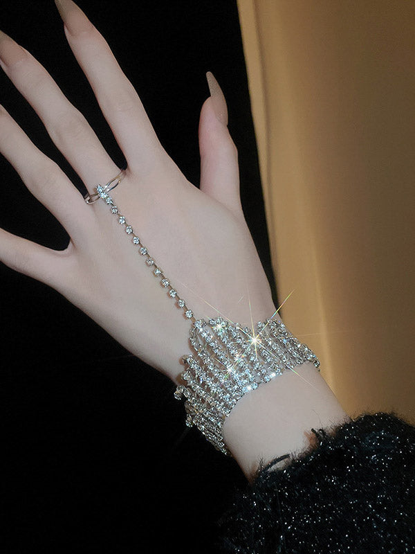 Rhine Stones Tasseled Bracelet Accessories