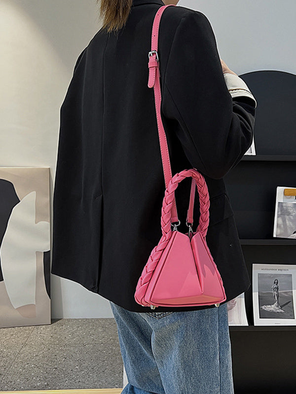 Adjustable Foldable Solid Color Woven Bags Accessories