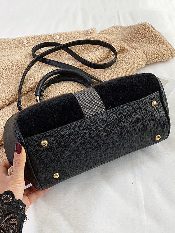 Geometric Sequined Split-Joint Handbags Crossbody Bags Bags